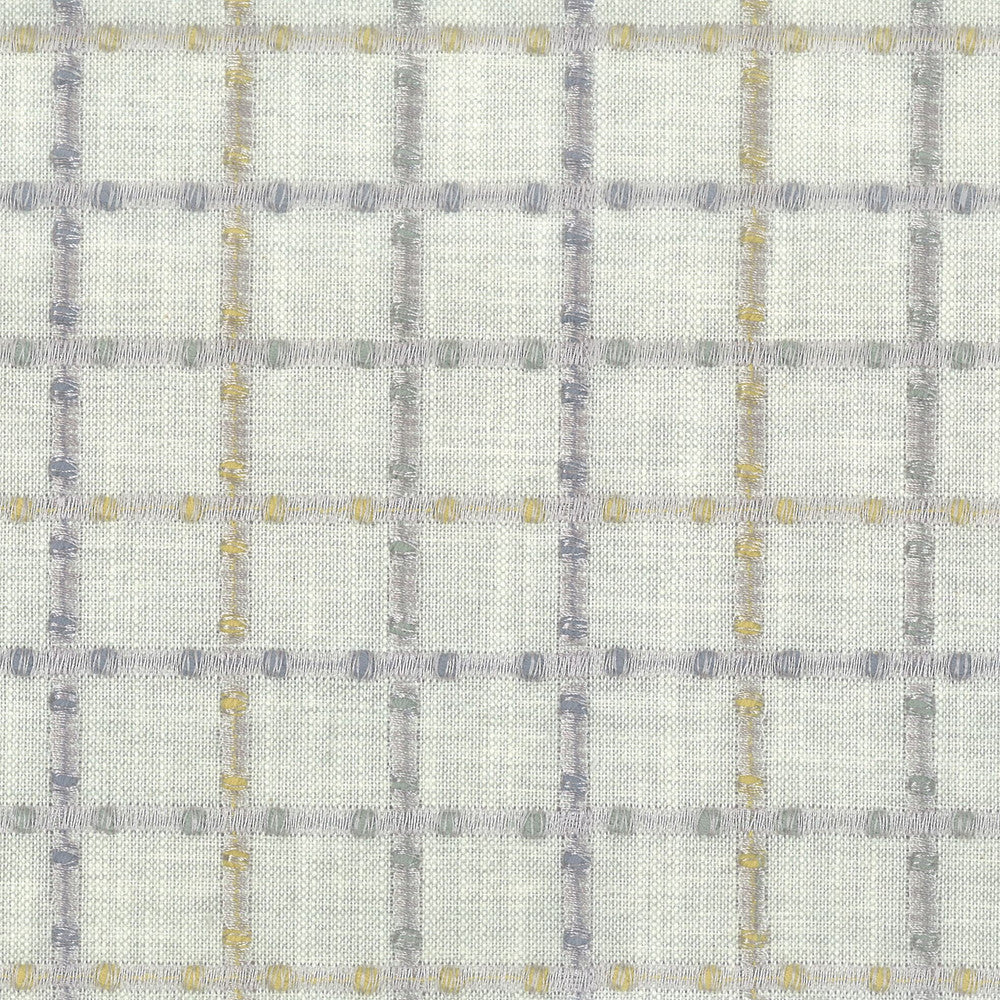 Ashville 2 Smoke by Stout Designer Fabric COMFORTABLE LIVING PLATINUM/SLATE 45%COT 35%POL 20%SVI %BEMB INDIA Horizontal: 3.250 and Vertical: 3.250 53.75 in - Swanky Fabrics -