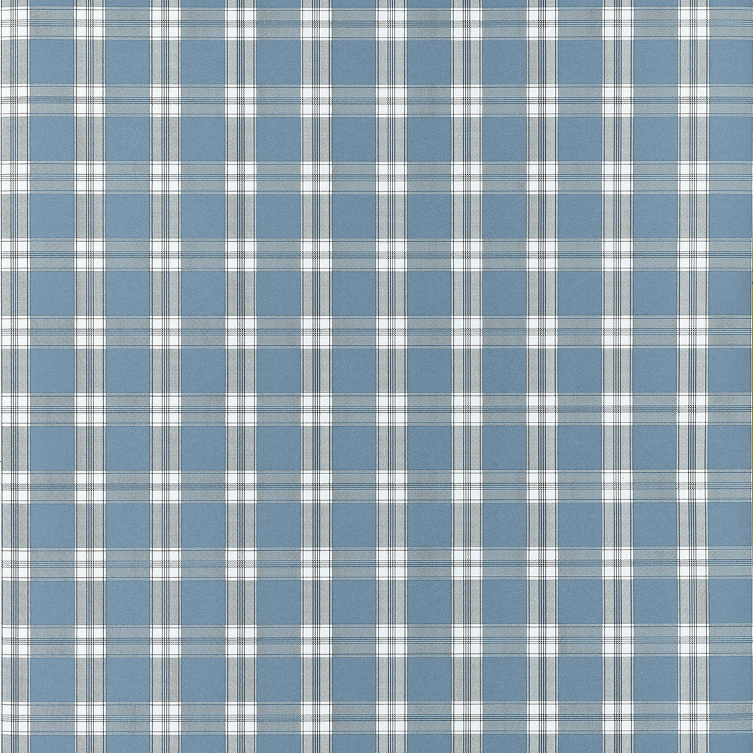 PAYTON CHECK Blue AT10708 by Anna French Designer Wallpaper