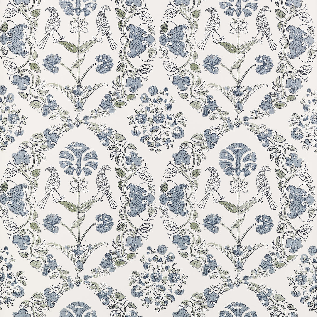 Anna French Wallpaper PALOMA - Blue and Green