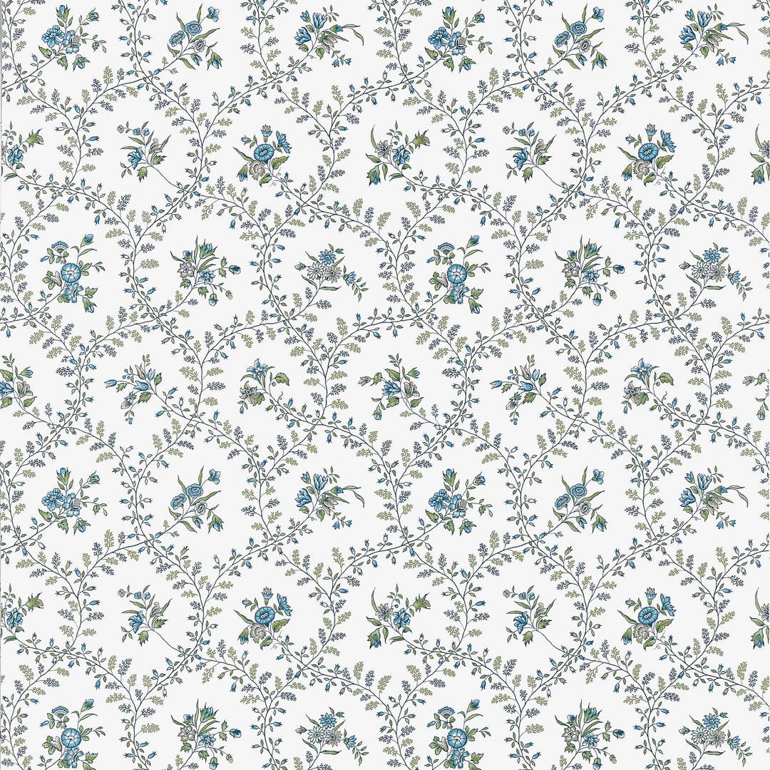 Anna French Wallpaper JULIETTE TRAIL - Blue and Green