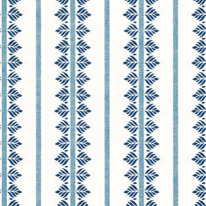 Anna French Wallpaper Fern Stripe Navy AT15101