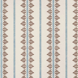 Anna French Wallpaper Fern Stripe Brown and Slate AT15106