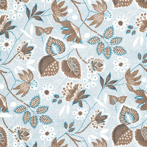Anna French Wallpaper Indienne Hazel Brown and Slate AT15117
