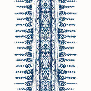 Anna French Wallpaper Javanese Stripe Navy and White AT15137