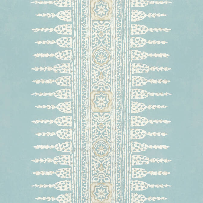 Javanese Stripe Spa Blue AT15140 by Anna French Wallpaper Anna French Wallpaper Javanese Stripe Spa Blue AT15140Wallpaper Antilles Wallpaper UNITED STATES </p><p>Repeat: V: 9 20.5 - Fabric Carolina -