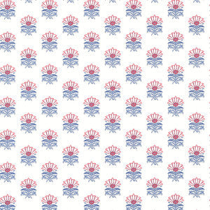 Anna French Wallpaper Milford Red and Blue AT15156