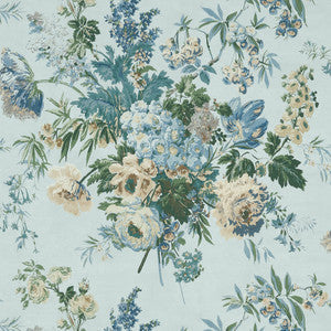 Thibaut Wallpaper Garden Club Blue AT16134