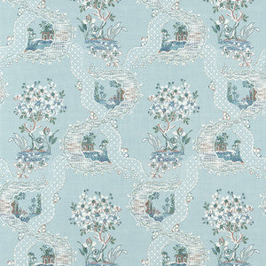 Thibaut Wallpaper Antoinette Blue AT16156
