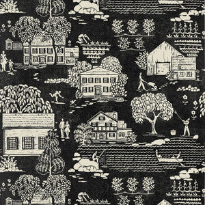 Thibaut Wallpaper Farmingdale Black AT16163