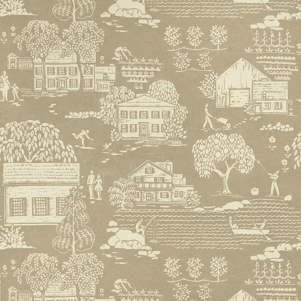 Farmingdale Beige AT16165 by Thibaut Wallpaper Thibaut Wallpaper Farmingdale Beige AT16165Wallpaper SOLEIL Non Woven Wallpaper U.S.A </p><p>Repeat: H: , V: 21  (53.34 cm) 27 in  (68.58 cm) - Fabric Carolina -