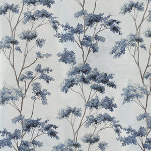 Thibaut Wallpaper Dalton Spa Blue on Pearl AT16168