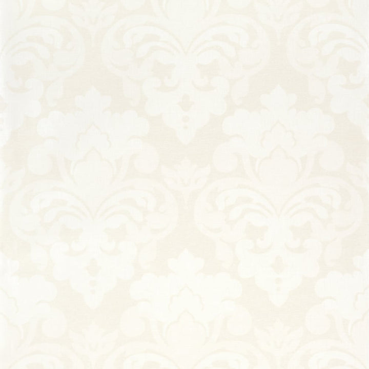 Darcey Damask Pearl on Off White AT16171 by Thibaut Wallpaper Thibaut Wallpaper Darcey Damask Pearl on Off White AT16171Wallpaper SOLEIL TEXTURES Non Woven Wallpaper U.S.A </p><p>Repeat: H: , V: 24  (60.96 cm) 27 in  (68.58 cm) - Fabric Carolina -