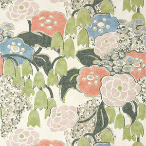 Anna French Wallpaper Laura Blush and Green AT23100