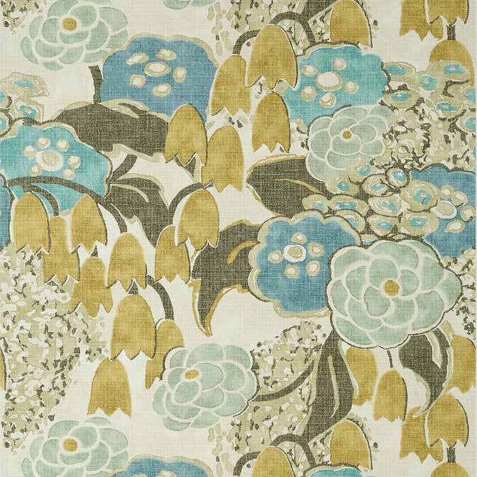 Laura Sage and Gold AT23102 by Anna French Wallpaper Anna French Wallpaper Laura Sage and Gold AT23102Wallpaper Willow Tree Non Woven Wallpaper UNITED STATES </p><p>Repeat: V: 24 27 - Fabric Carolina -