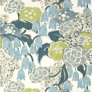 Anna French Wallpaper Laura Citrus and Blue AT23104