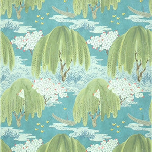 Anna French Wallpaper Willow Tree Turquoise AT23109