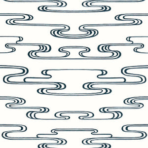 Anna French Wallpaper Cloudwater Black AT23155
