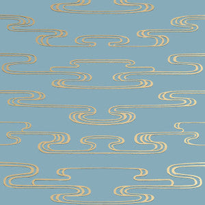 Anna French Wallpaper Cloudwater Metallic Gold on Mineral AT23156