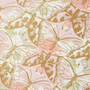 Anna French Wallpaper Paxton Metallic Gold on Blush AT23174