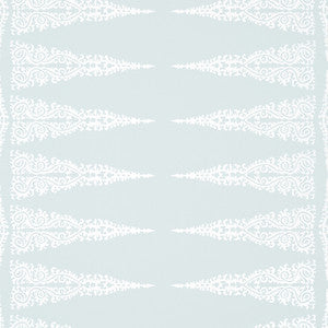 Anna French Wallpaper Ellery Stripe White on Soft Blue AT24542