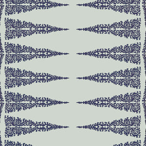Anna French Wallpaper Ellery Stripe Navy on Soft Teal AT24548