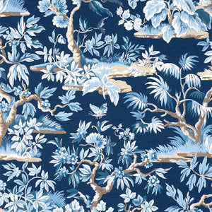 Anna French Wallpaper Elwood Navy AT24563