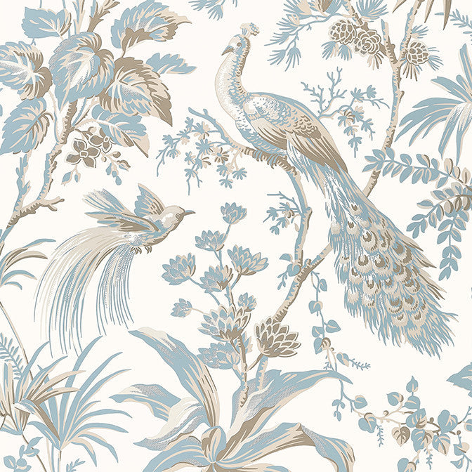 Peacock Toile Soft Blue and Beige AT57828 by Anna French Wallpaper Anna French Wallpaper Peacock Toile Soft Blue and Beige AT57828Wallpaper Bristol Wallpaper UNITED STATES </p><p>Repeat: V: 36 27 - Fabric Carolina -