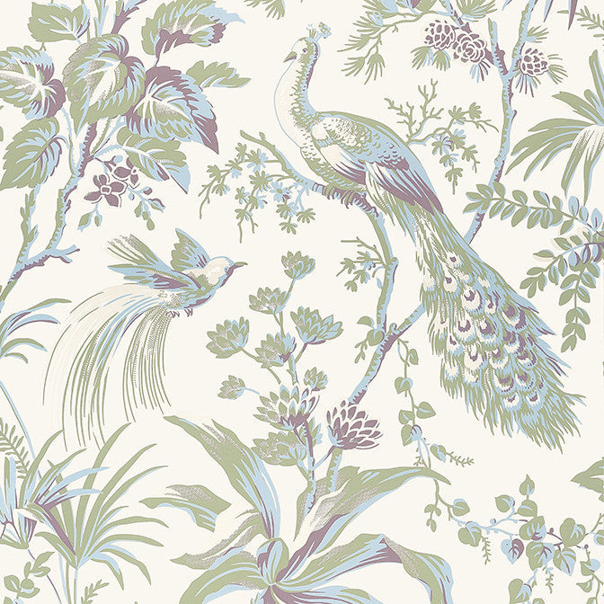 Peacock Toile Green and Plum AT57829 by Anna French Wallpaper Anna French Wallpaper Peacock Toile Green and Plum AT57829Wallpaper Bristol Wallpaper UNITED STATES </p><p>Repeat: V: 36 27 - Fabric Carolina -