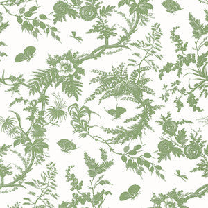 Anna French Wallpaper Newlands Toile Green AT57836