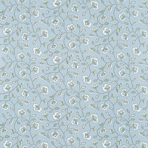Anna French Wallpaper Chelsea Soft Blue and Green AT57839