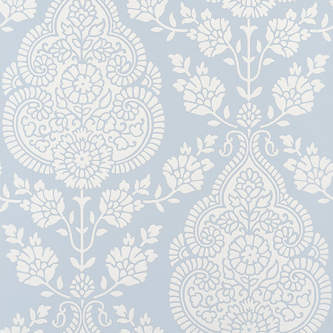 Balmuccia Damask Soft Blue AT57866 by Anna French Wallpaper Anna French Wallpaper Balmuccia Damask Soft Blue AT57866Wallpaper Bristol Non Woven Wallpaper UNITED KINGDOM </p><p>Repeat: V: 21 20.5 - Fabric Carolina -