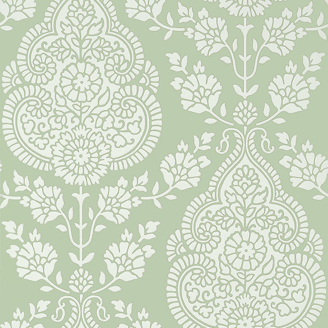 Balmuccia Damask Soft Green AT57867 by Anna French Wallpaper Anna French Wallpaper Balmuccia Damask Soft Green AT57867Wallpaper Bristol Non Woven Wallpaper UNITED KINGDOM </p><p>Repeat: V: 21 20.5 - Fabric Carolina -