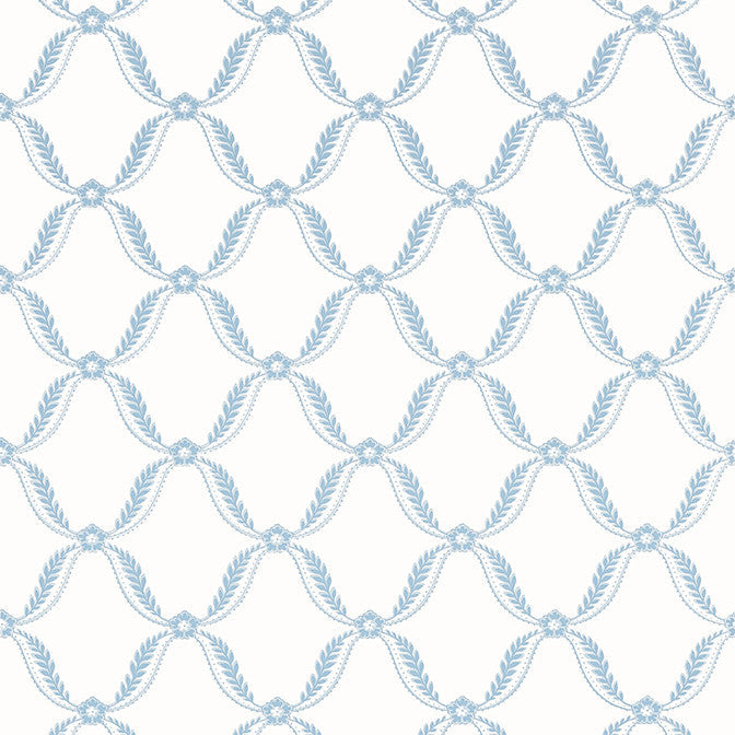 Tate Trellis Soft Blue AT57881 by Anna French Wallpaper Anna French Wallpaper Tate Trellis Soft Blue AT57881Wallpaper Bristol Non Woven Wallpaper UNITED STATES </p><p>Repeat: V: 6.25 27 - Fabric Carolina -