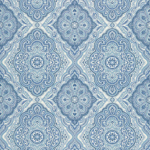 Anna French Wallpaper Sterling Blue and White AT6143