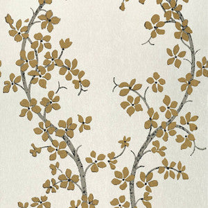 Anna French Wallpaper St. Albans Grove Metallic Gold on Pearl AT6157