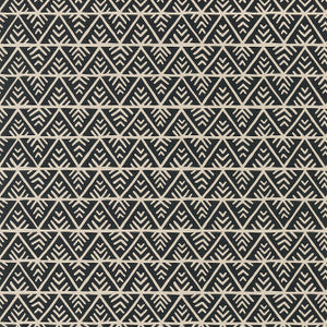 Anna French Wallpaper Jules Black on Flax AT78707