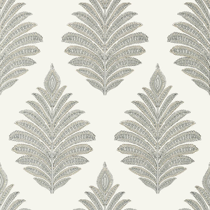Palampore Leaf Grey AT78724 by Anna French Wallpaper Anna French Wallpaper Palampore Leaf Grey AT78724Wallpaper Palampore Non Woven Wallpaper U.S.A. </p><p>Repeat: V: 25.25 27 - Fabric Carolina -