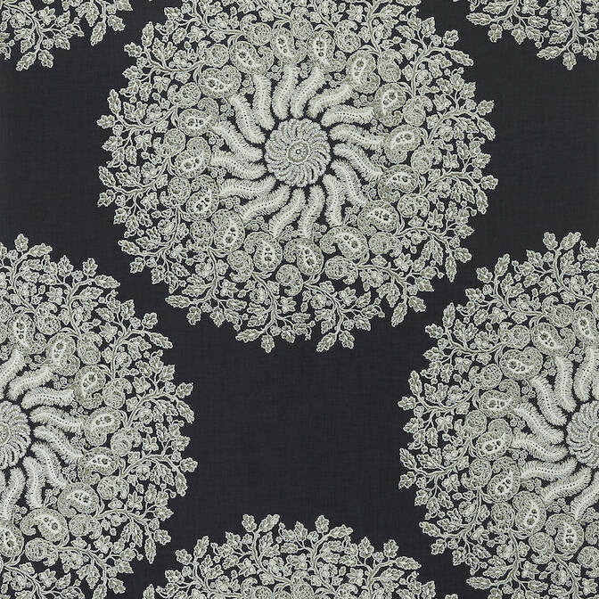 La Provence Black AT78731 by Anna French Wallpaper Anna French Wallpaper La Provence Black AT78731Wallpaper Palampore Non Woven Wallpaper U.S.A. </p><p>Repeat: V: 25.25 27 - Fabric Carolina -