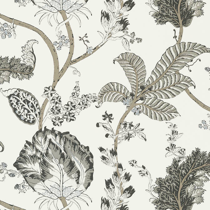 Kalamkari Vine Black and White AT78739 by Anna French Wallpaper Anna French Wallpaper Kalamkari Vine Black and White AT78739Wallpaper Palampore Non Woven Wallpaper UNITED KINGDOM </p><p>Repeat: V: 24 27 - Fabric Carolina -