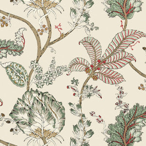 Anna French Wallpaper Kalamkari Vine Red and Gold AT78741