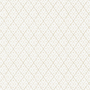 Anna French Wallpaper Mini Trellis Beige AT78752