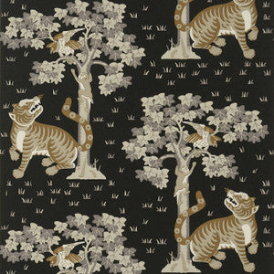 Anna French Wallpaper Kahna Black AT78778