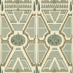 Anna French Wallpaper Aerial Garden Sage AT9597