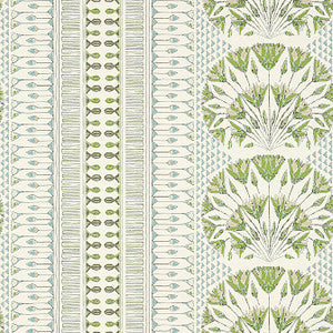 Anna French Wallpaper Cairo Green and White AT9623