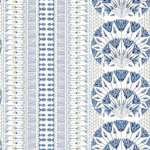 Anna French Wallpaper Cairo Blue and White AT9624