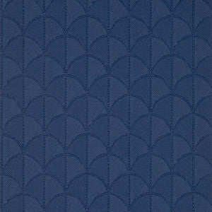 Anna French Wallpaper Seton Scallop Navy AT9689