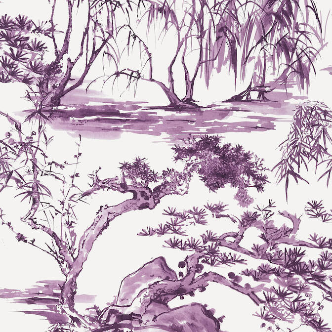 Kyoto Eggplant AT9830 by Anna French Wallpaper Anna French Wallpaper Kyoto Eggplant AT9830Wallpaper Nara Wallpaper UNITED STATES </p><p>Repeat: V: 36 27 - Fabric Carolina -