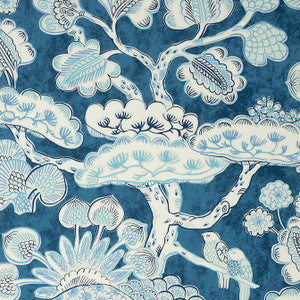 Anna French Wallpaper Tree House Navy AT9862