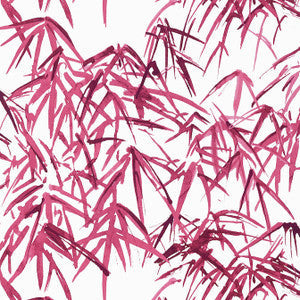 Anna French Wallpaper Kyoto Leaves Fuchsia AT9872
