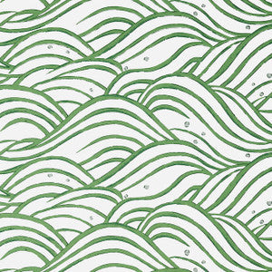 Anna French Wallpaper Waves Emerald Green AT9874